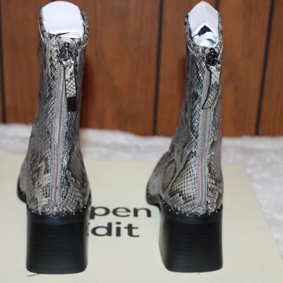 Open Edit "GIAH" Snake print short boots Sz 7 and Sz 8 avail. - Picture 6 of 12